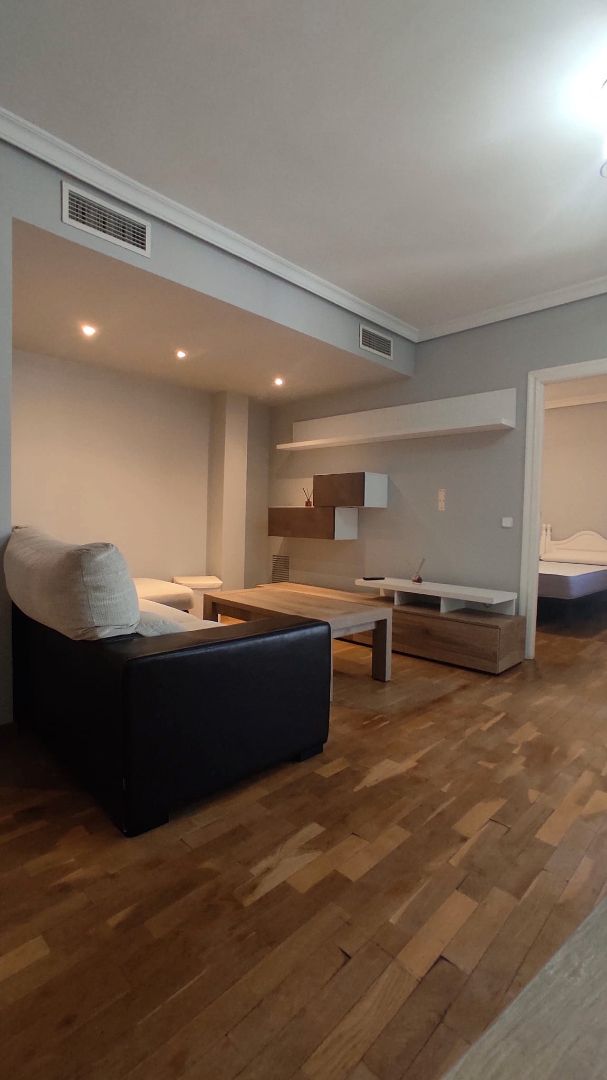 Sala d'estar de Apartament de lloguer en Ciudad Real Capital amb Aire condicionat, Calefacció i Moblat