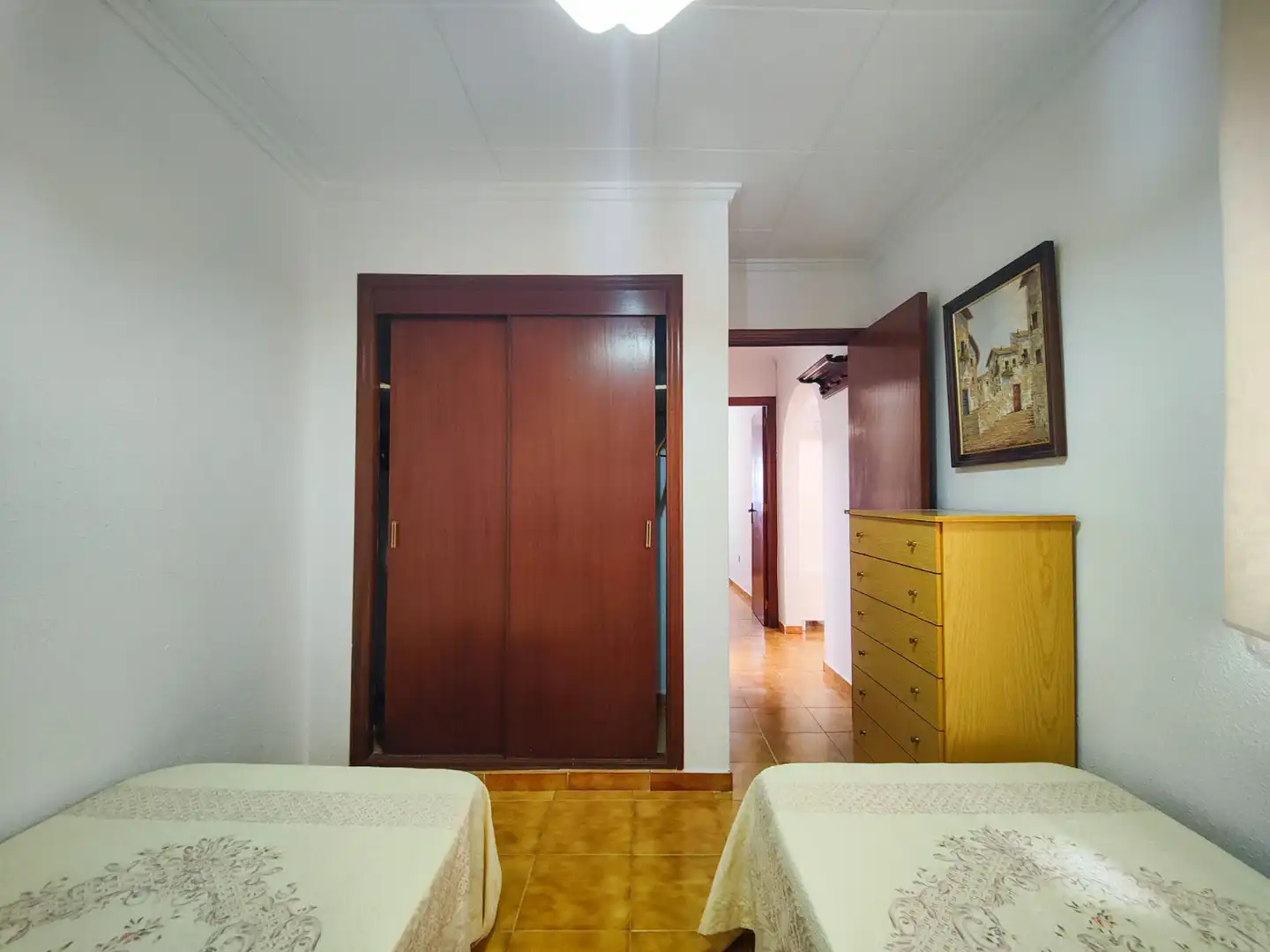 Habitación de Casa adosada de alquiler en Torrevieja con Aire acondicionado, Jardín privado y Terraza