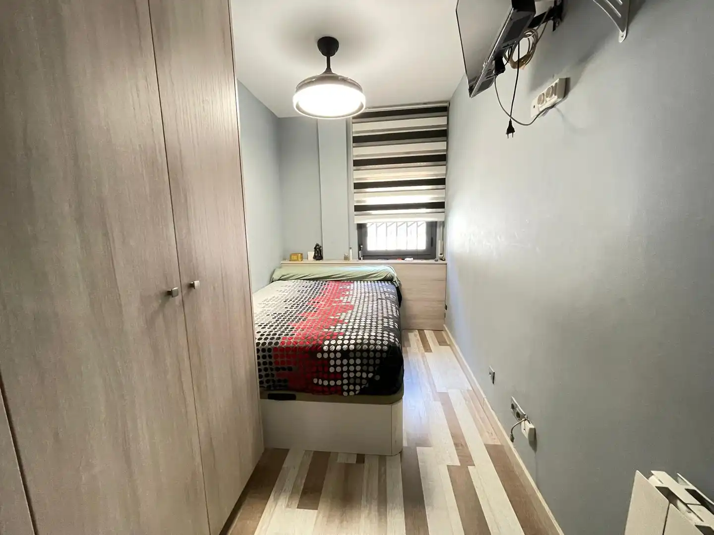 Schlafzimmer von Wohnung zum Verkauf in Badalona mit Klimaanlage, Heizung und Terrasse