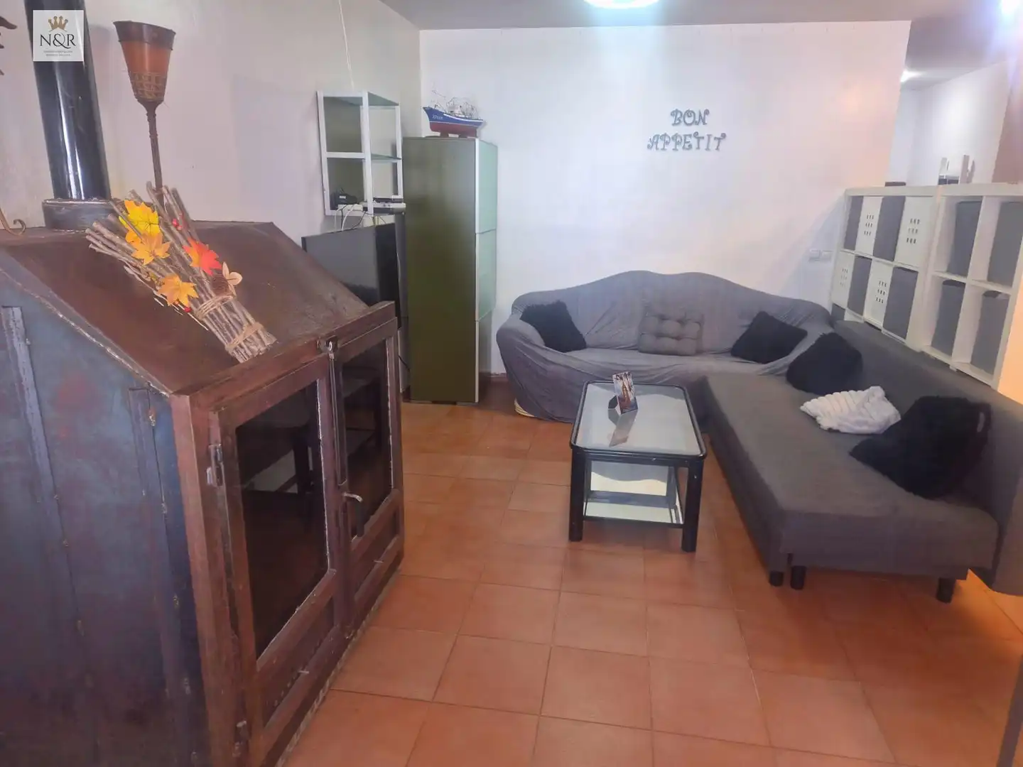 Sala de estar de Casa adosada en venta en Binissalem con Aire acondicionado