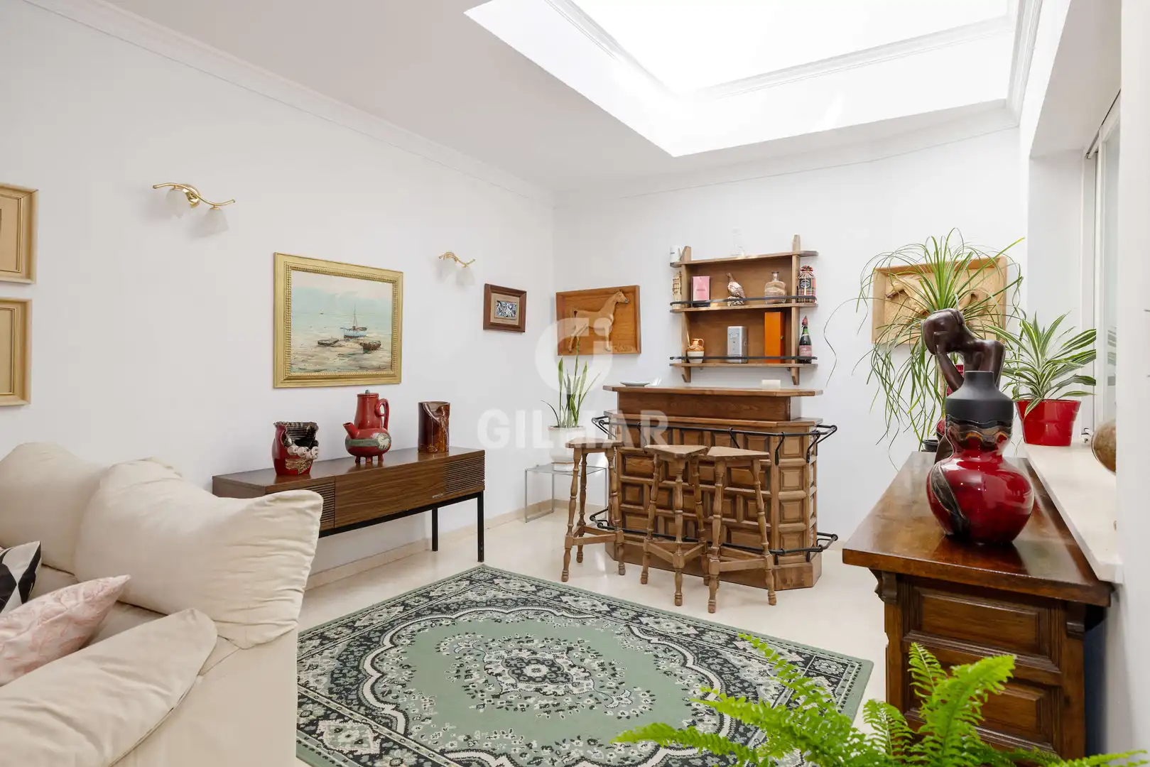Sala de estar de Casa adosada en venta en Marbella