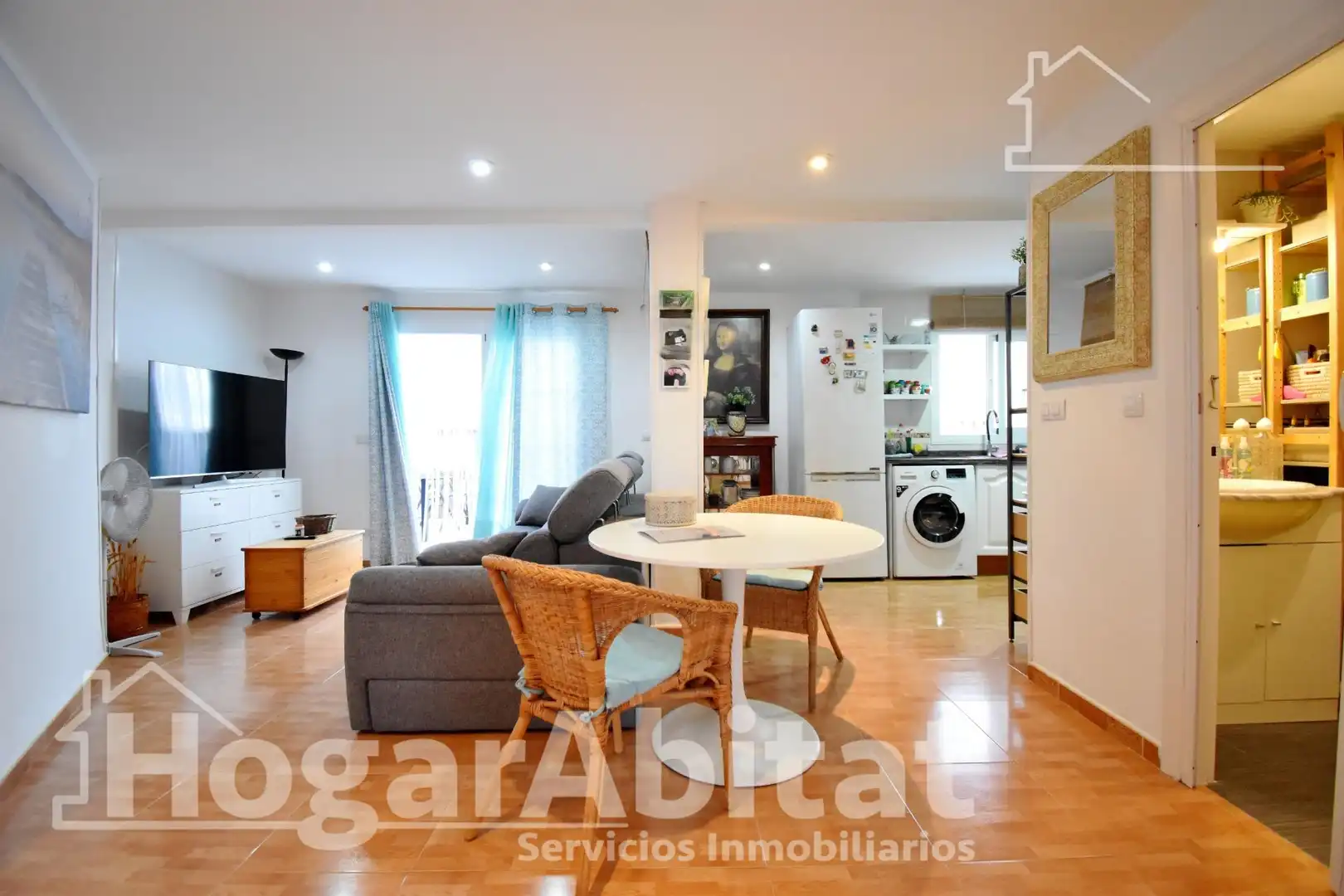 Wohnzimmer von Dachboden zum Verkauf in Cullera mit Klimaanlage, Terrasse und Abstellraum