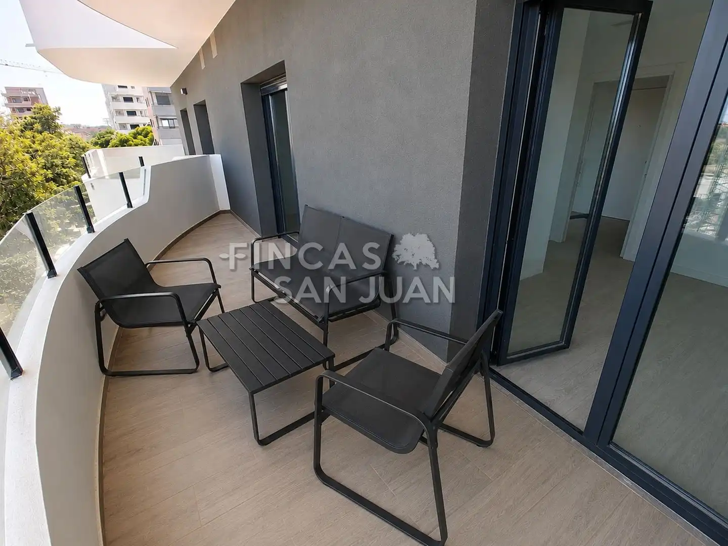 Terraza de Piso de alquiler en Sant Joan d'Alacant con Aire acondicionado, Terraza y Trastero