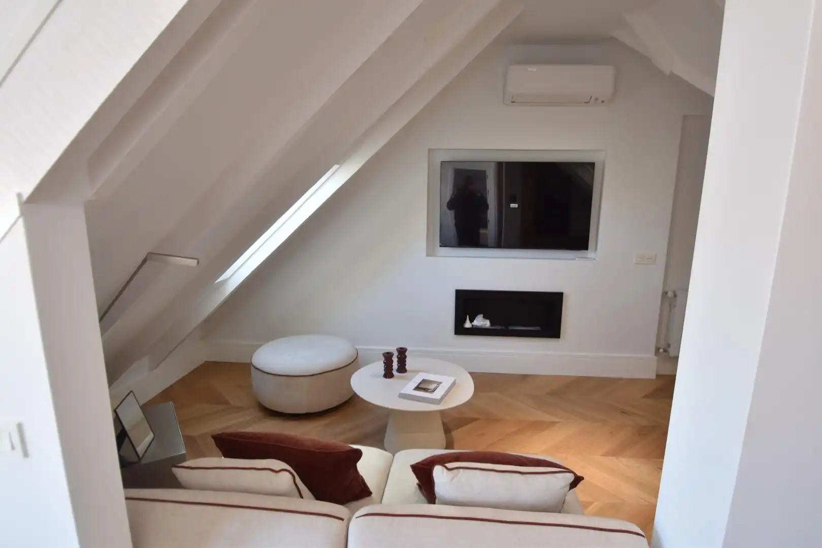 Sala d'estar de Àtic en venda en Madrid amb Aire condicionat, Calefacció i Terrassa