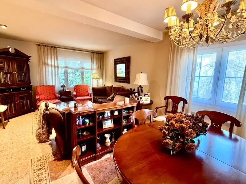 Dining room of Houses for sale in El Espinar  with Heating, Private garden and Terrace