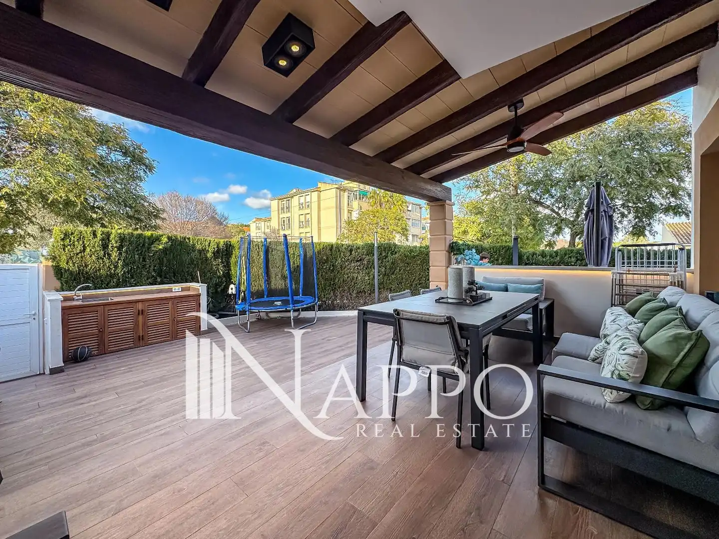 Terraza de Casa adosada en venta en Calvià con Aire acondicionado, Calefacción y Jardín privado