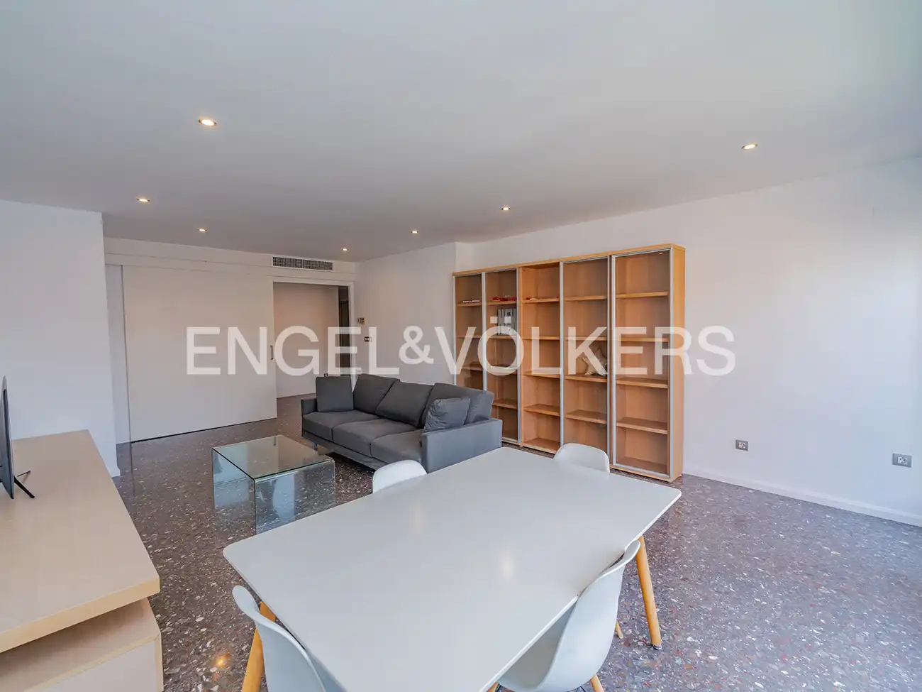 Wohnzimmer von Wohnung zur Miete in Alicante / Alacant mit Klimaanlage, Heizung und Terrasse