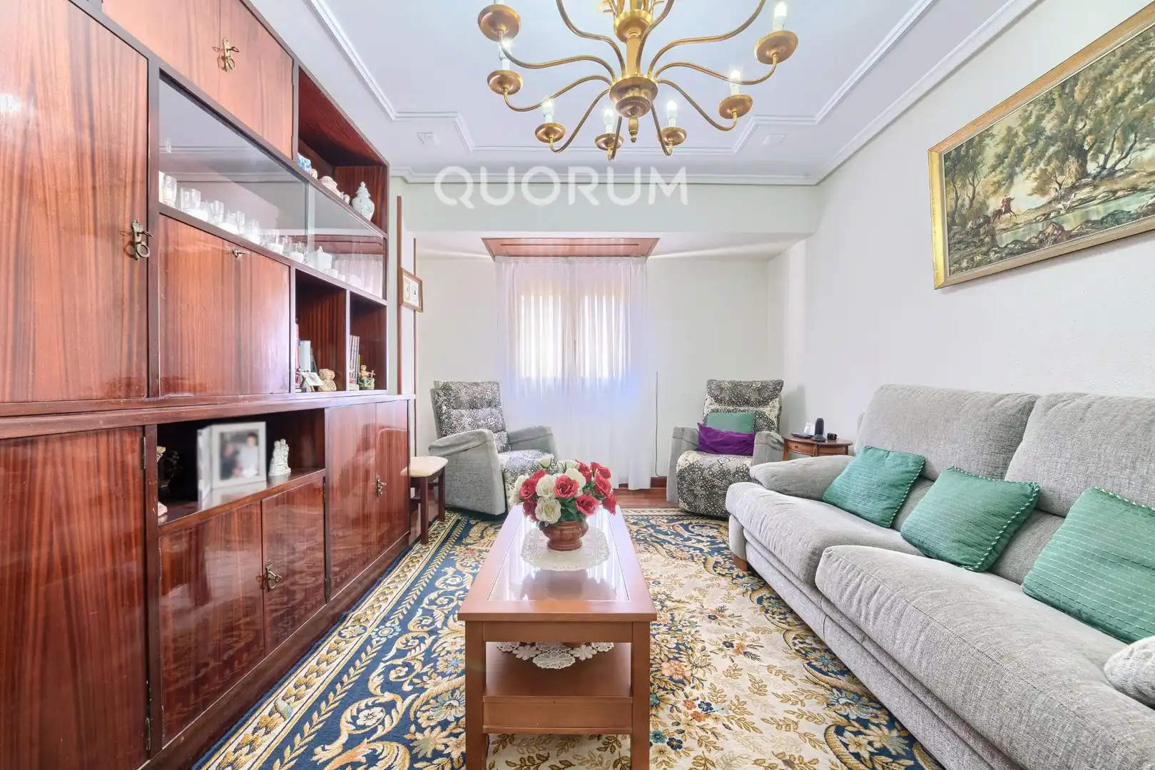 Sala de estar de Piso en venta en Barakaldo  con Jardín privado, Terraza y Amueblado