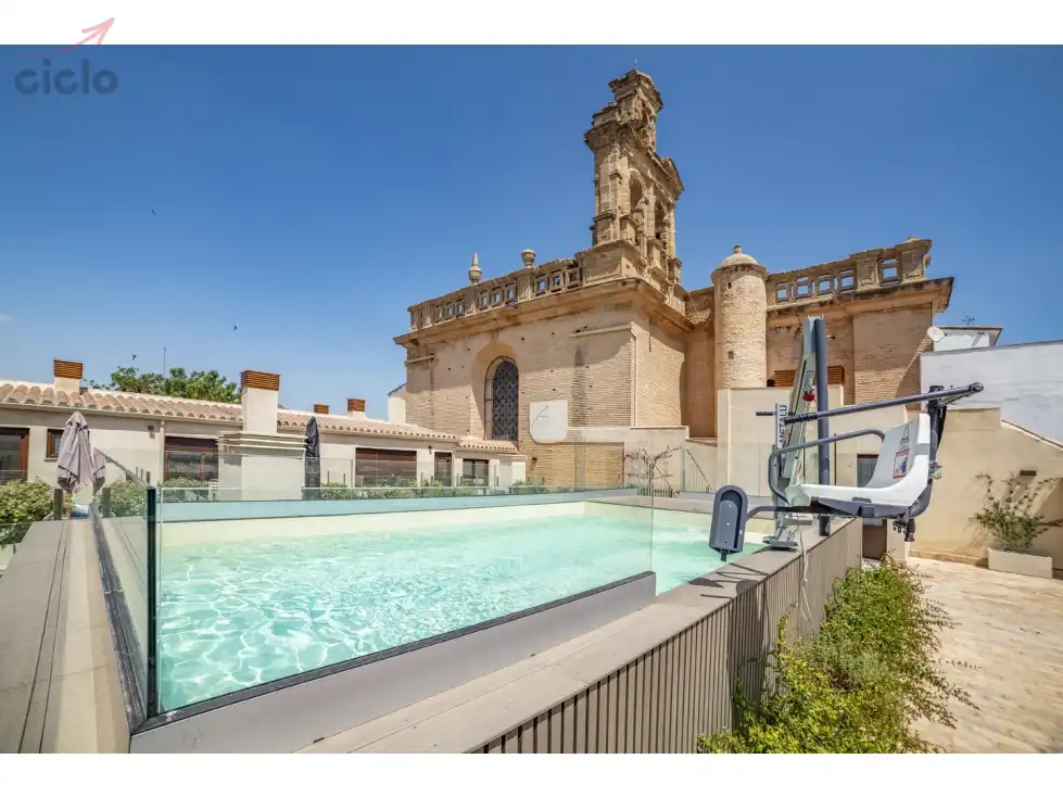 Swimming pool of Flat for sale in Sevilla  with Terrace, Swimming Pool and Furnished