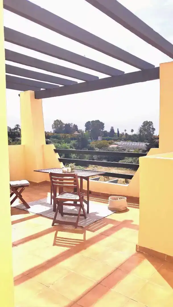 Terraza de Dúplex en venta en Estepona con Piscina