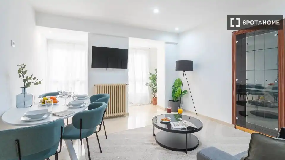 Sala d'estar de Pis de lloguer en Alicante / Alacant amb Aire condicionat, Calefacció i Moblat