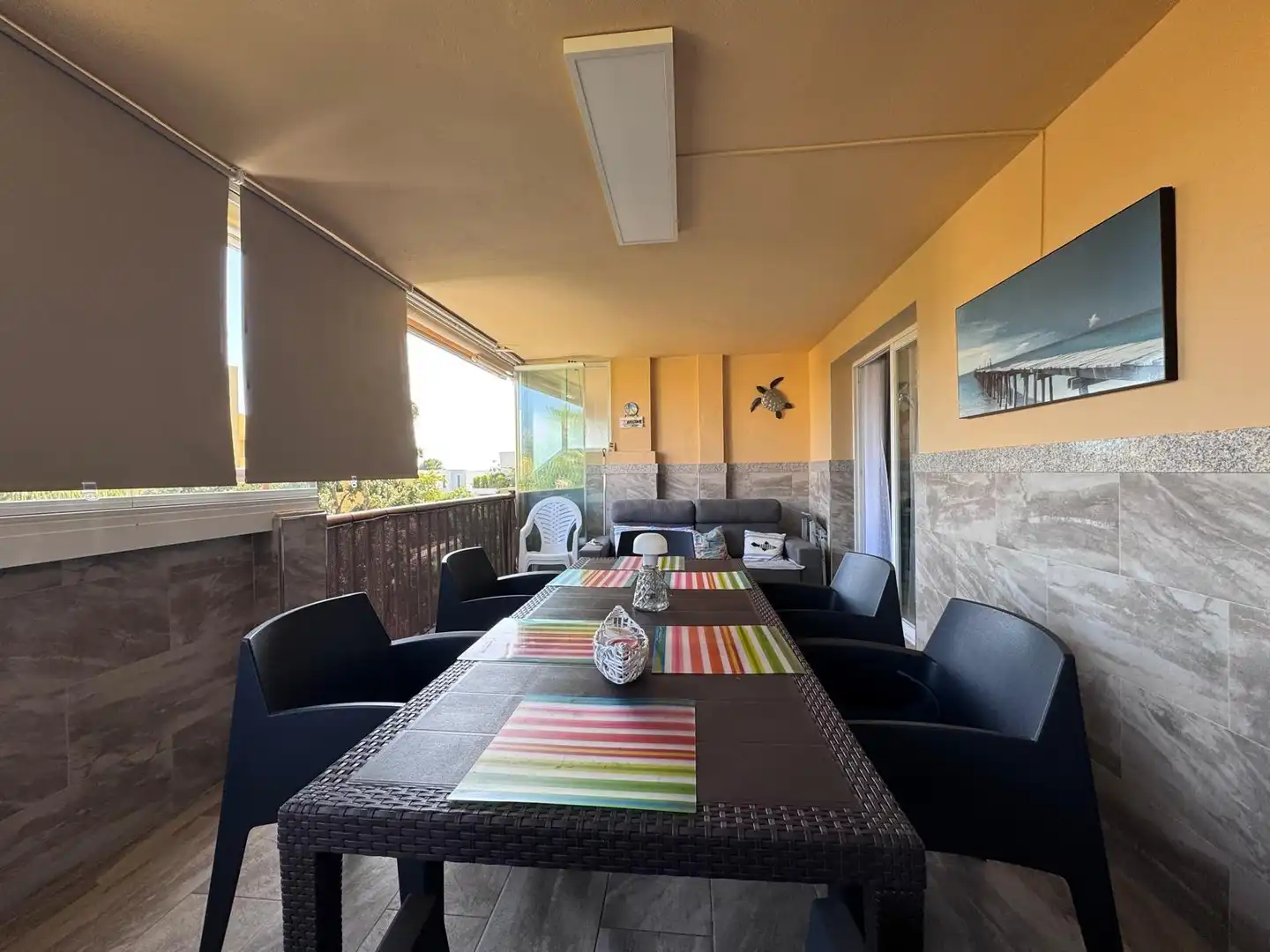 Terraza de Apartamento de alquiler en Mijas con Aire acondicionado, Terraza y Amueblado