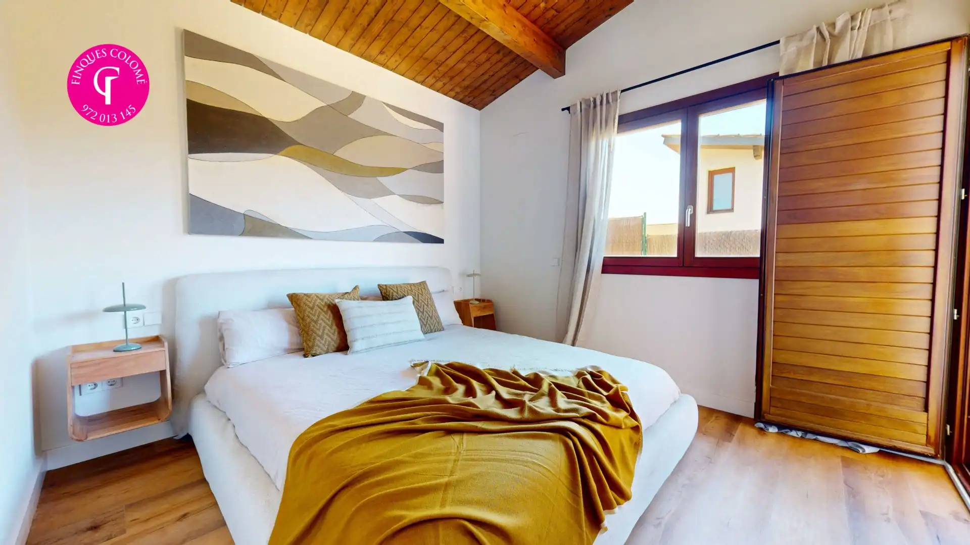 Bedroom of Houses for sale in Sant Julià de Ramis  with Air Conditioner, Heating and Terrace