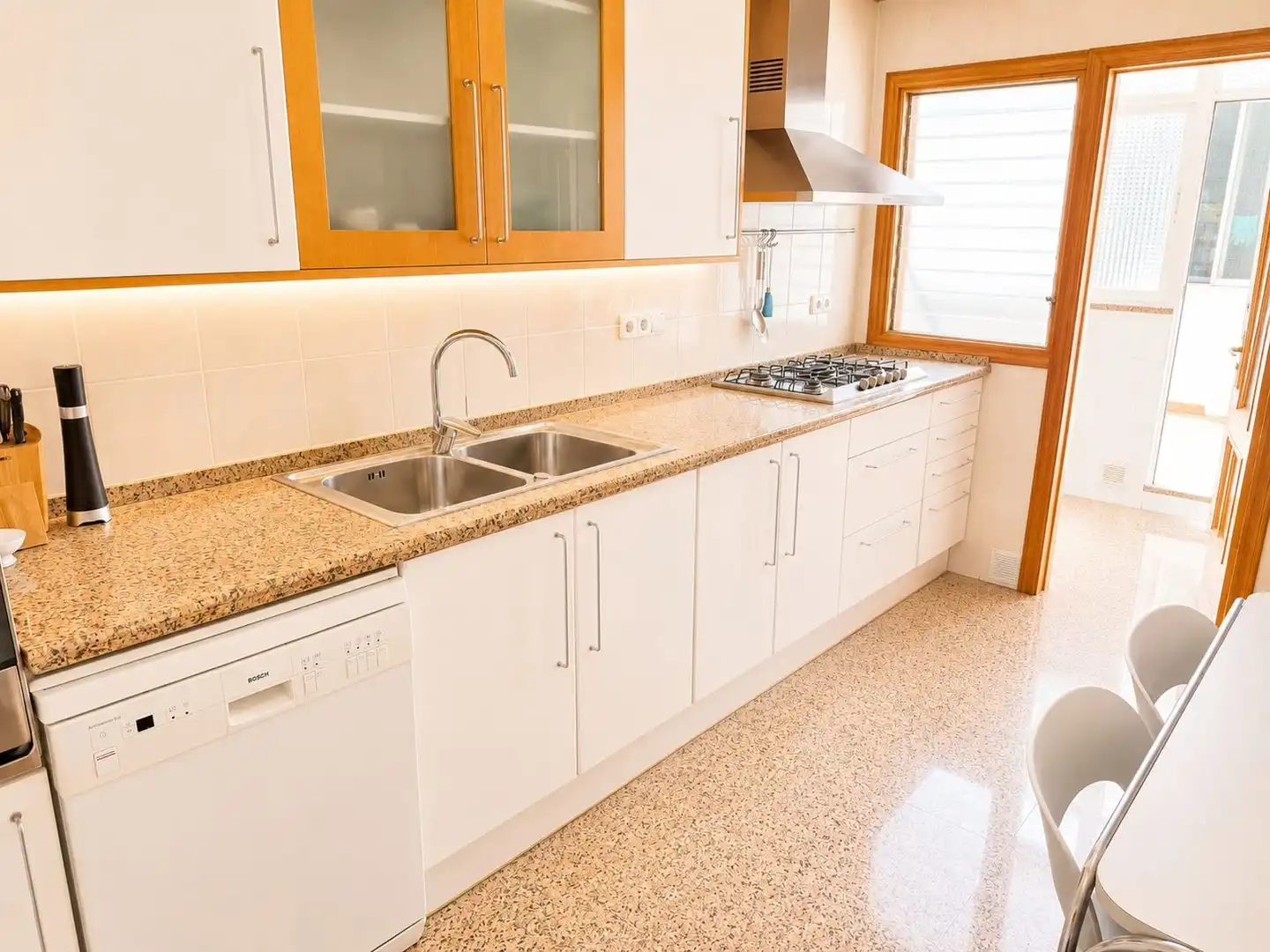 Cocina de Piso en venta en  Palma de Mallorca con Aire acondicionado, Terraza y Amueblado