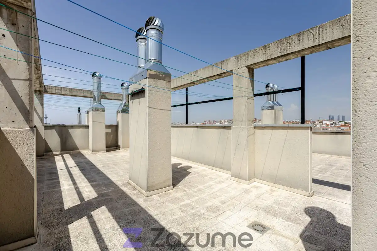 Terraza de Piso de alquiler en Madrid con Aire acondicionado, Calefacción y Piscina