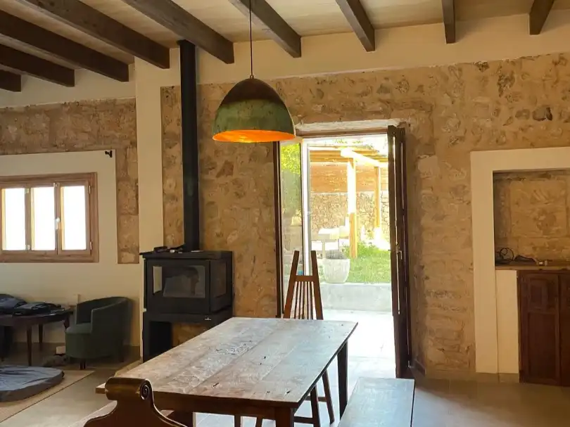 Menjador de Casa o xalet de lloguer en Sineu amb Aire condicionat i Terrassa