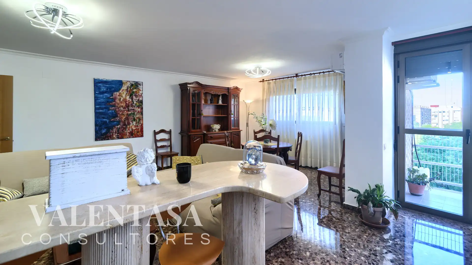 Sala de estar de Piso en venta en Valencia con Aire acondicionado, Calefacción y Amueblado