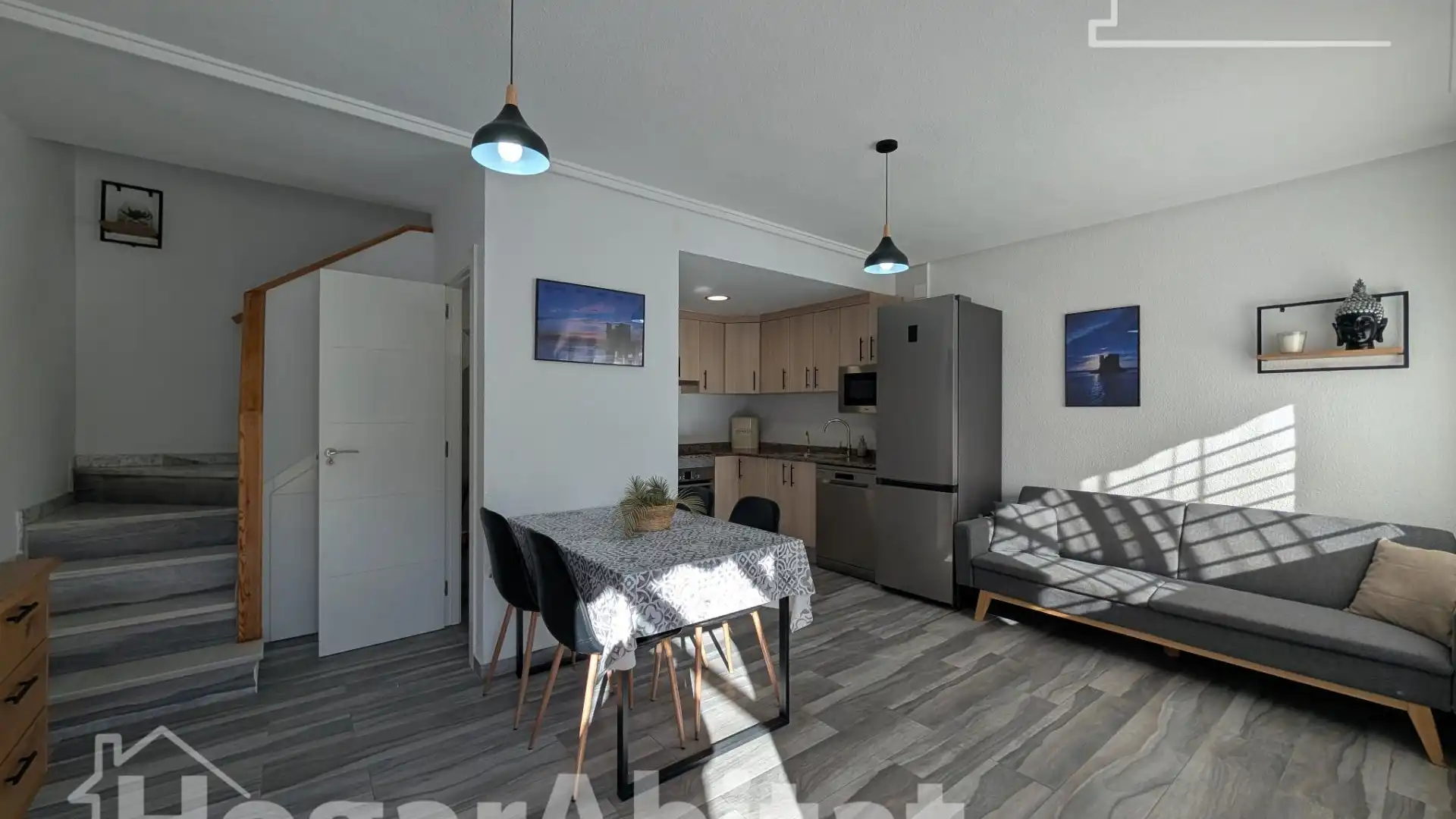 Living room of Single-family semi-detached for sale in Santa Pola  with Air Conditioner, Terrace and Furnished