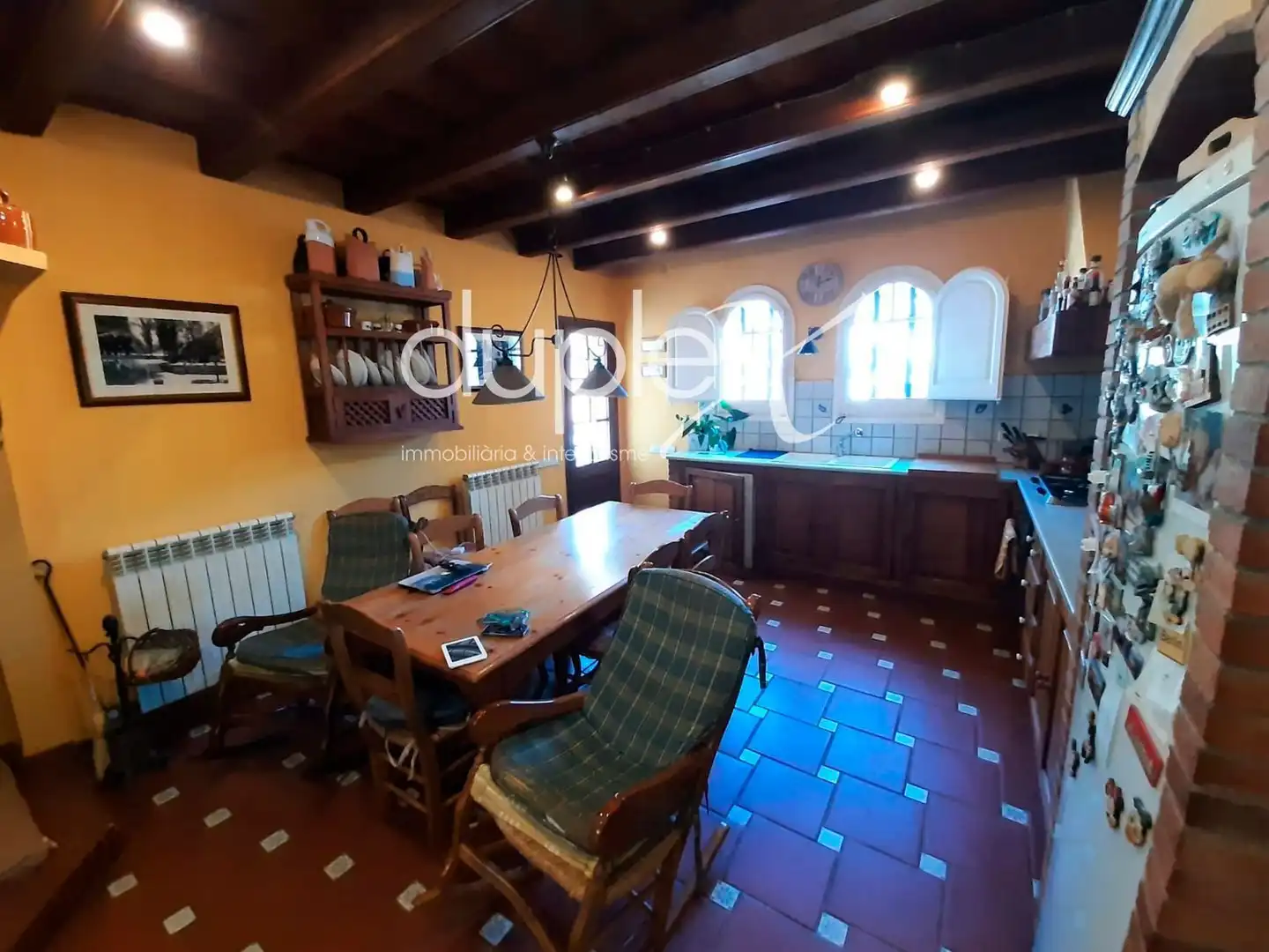 Cocina de Finca rústica en venta en Òrrius con Aire acondicionado, Jardín privado y Terraza