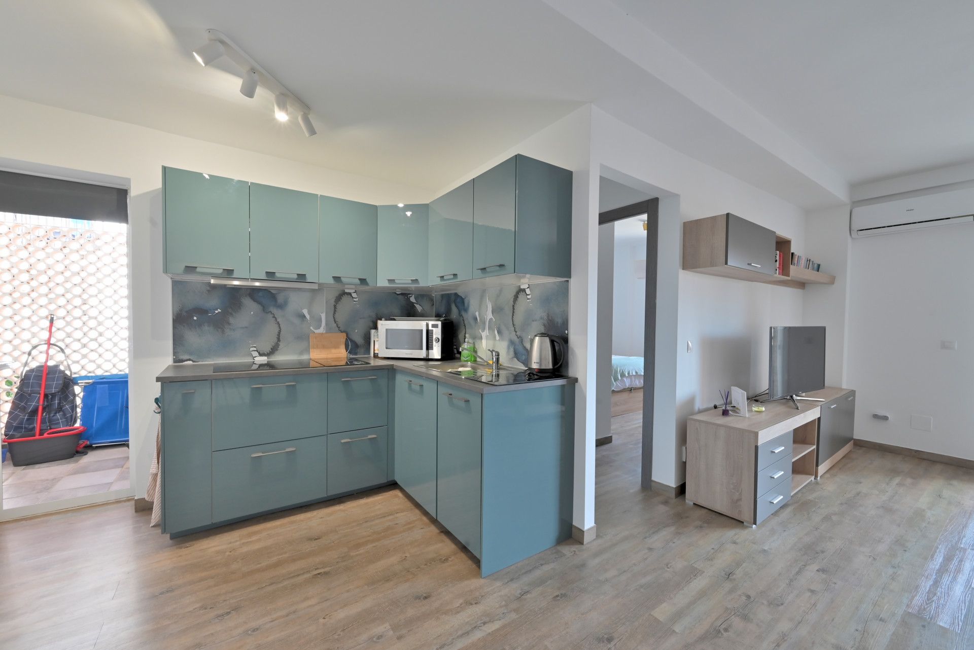 Kitchen of Apartment for sale in Mijas  with Air Conditioner, Terrace and Swimming Pool