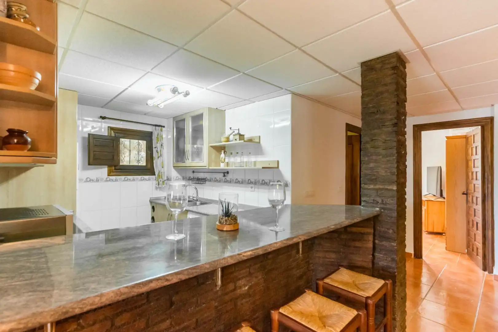Cocina de Finca rústica en venta en Fortuna con Calefacción, Jardín privado y Terraza