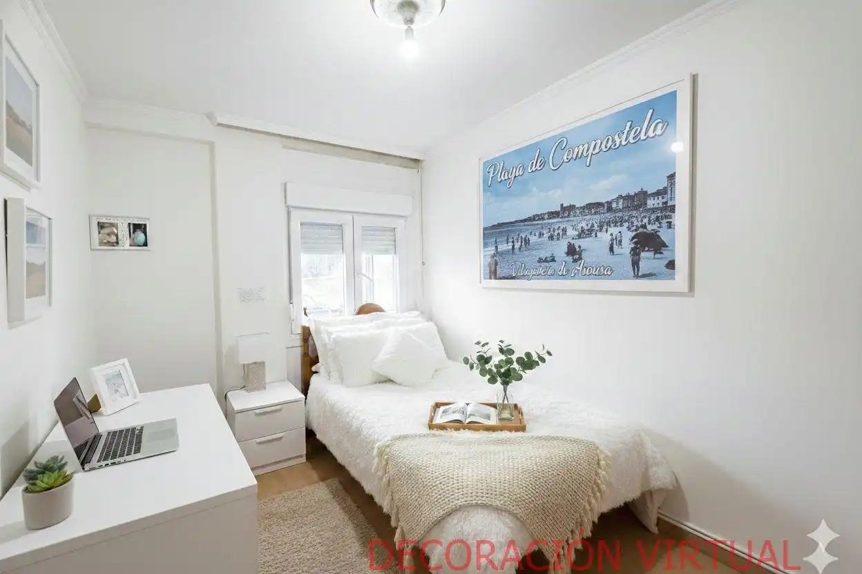 Schlafzimmer von Wohnung zum Verkauf in Vilagarcía de Arousa mit Heizung
