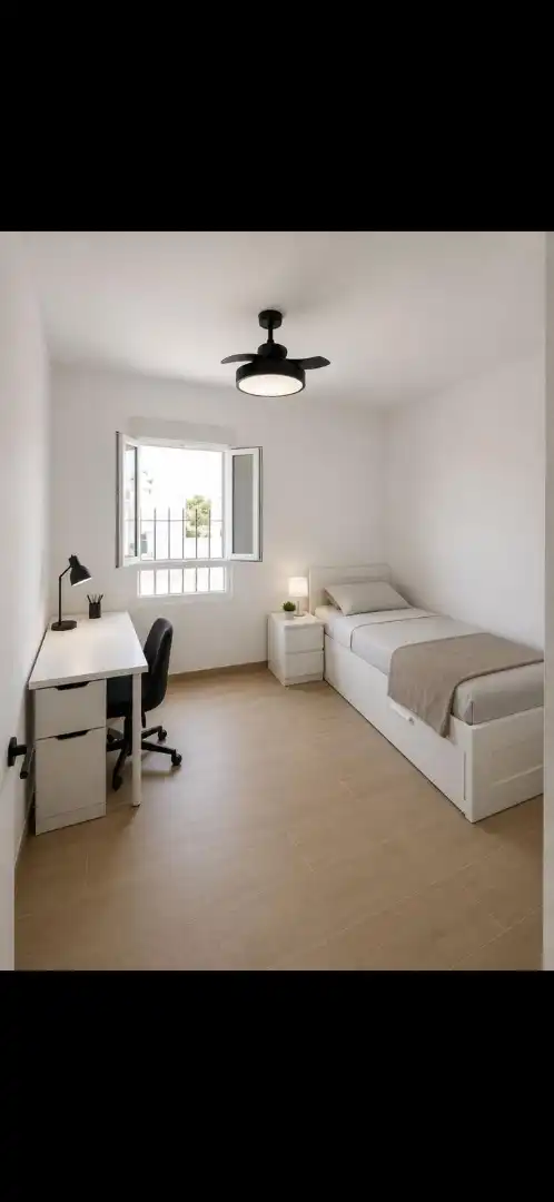 Bedroom of Flat for rent in Jerez de la Frontera  with Air Conditioner, Heating and Parquet flooring