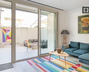 Living room of Flat to rent in  Barcelona Capital  with Air Conditioner, Heating and Furnished