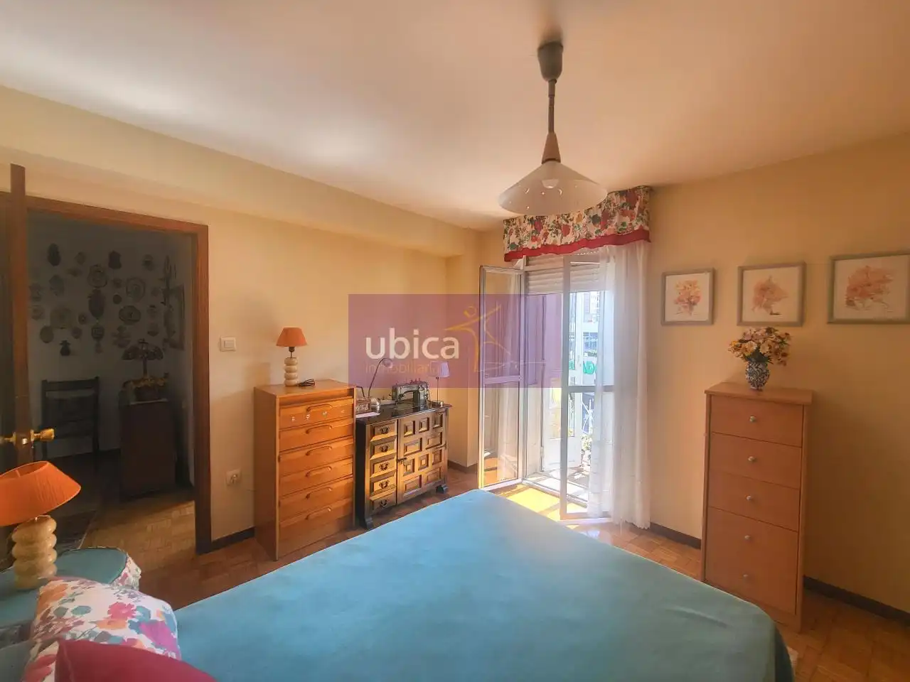 Bedroom of Flat for sale in Vigo   with Heating, Parquet flooring and Terrace