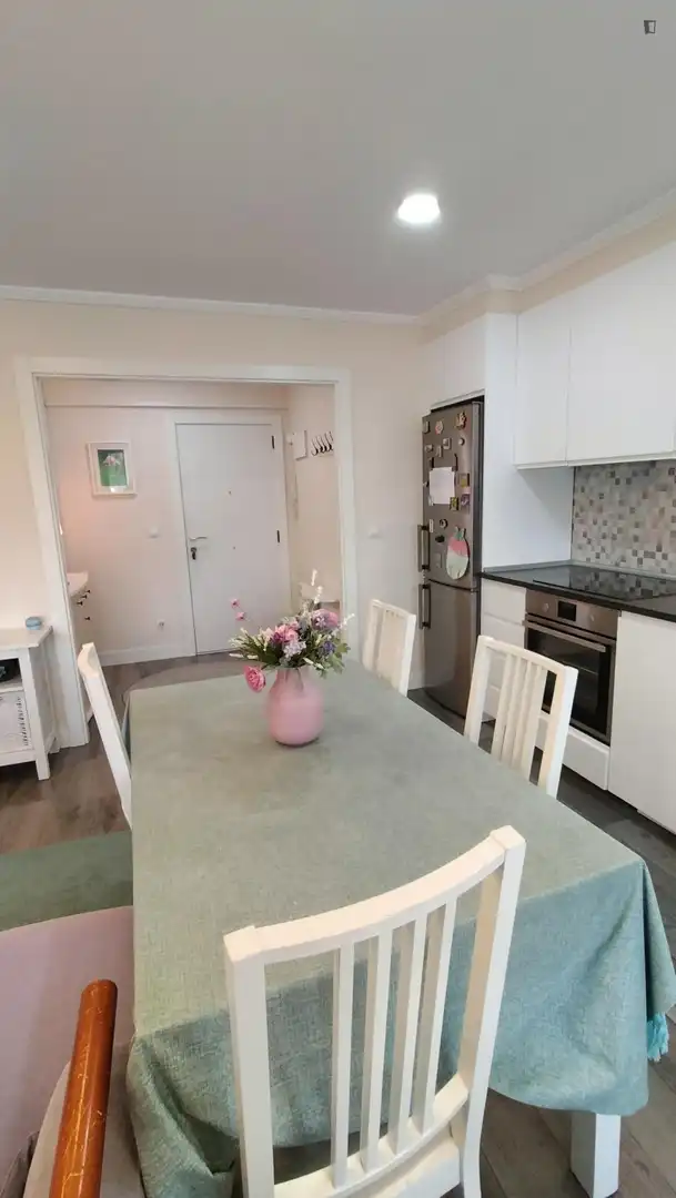 Cuina de Apartament per a compartir en Getxo  amb Calefacció, Moblat i Forn