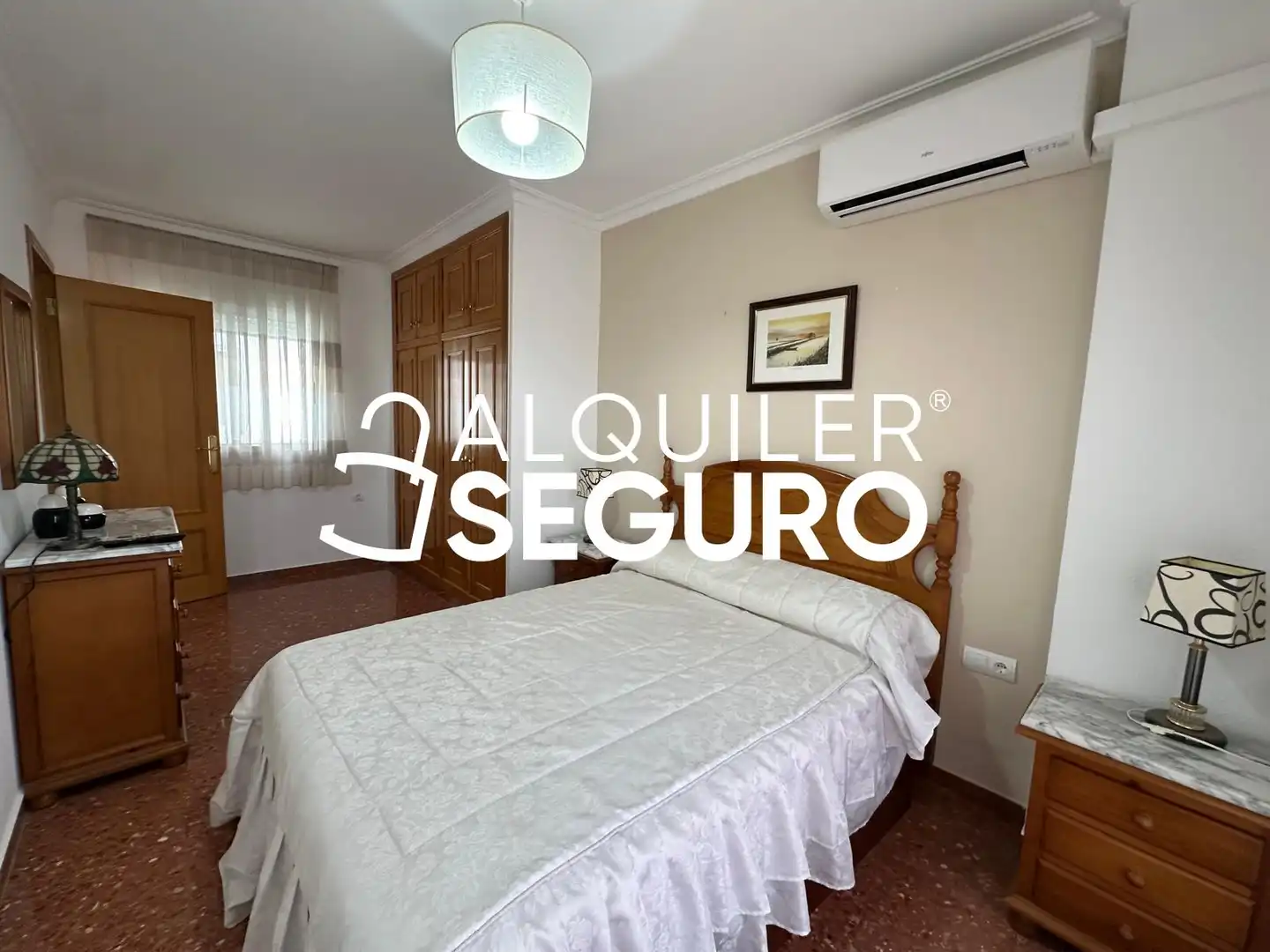 Bedroom of Flat for rent in Chiva  with Air Conditioner, Terrace and Furnished