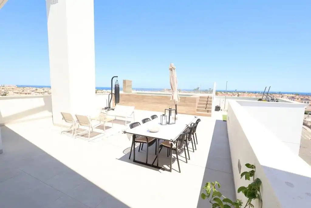 Terrace of Attic for rent in Orihuela  with Air Conditioner, Heating and Swimming Pool