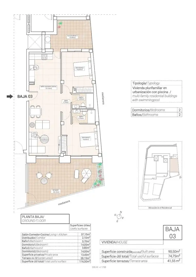 Apartment with pool for sale in Hondón de las Nieves / El Fondó de les Neus, imagen 9