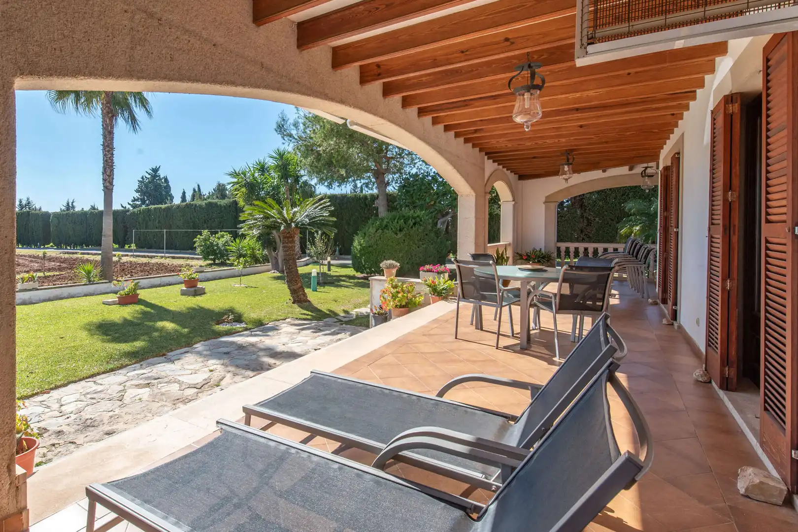 Terrassa de Finca rústica en venda en Lloseta amb Aire condicionat, Calefacció i Parquet