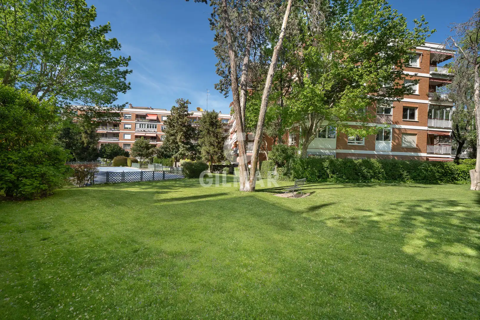 Garden of Flat for sale in  Madrid Capital  with Heating, Private garden and Storage room