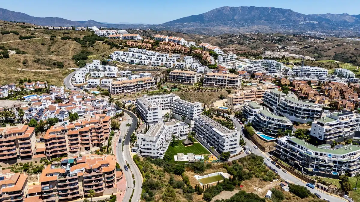 Vista exterior de Apartamento en venta en Mijas con Aire acondicionado, Calefacción y Terraza
