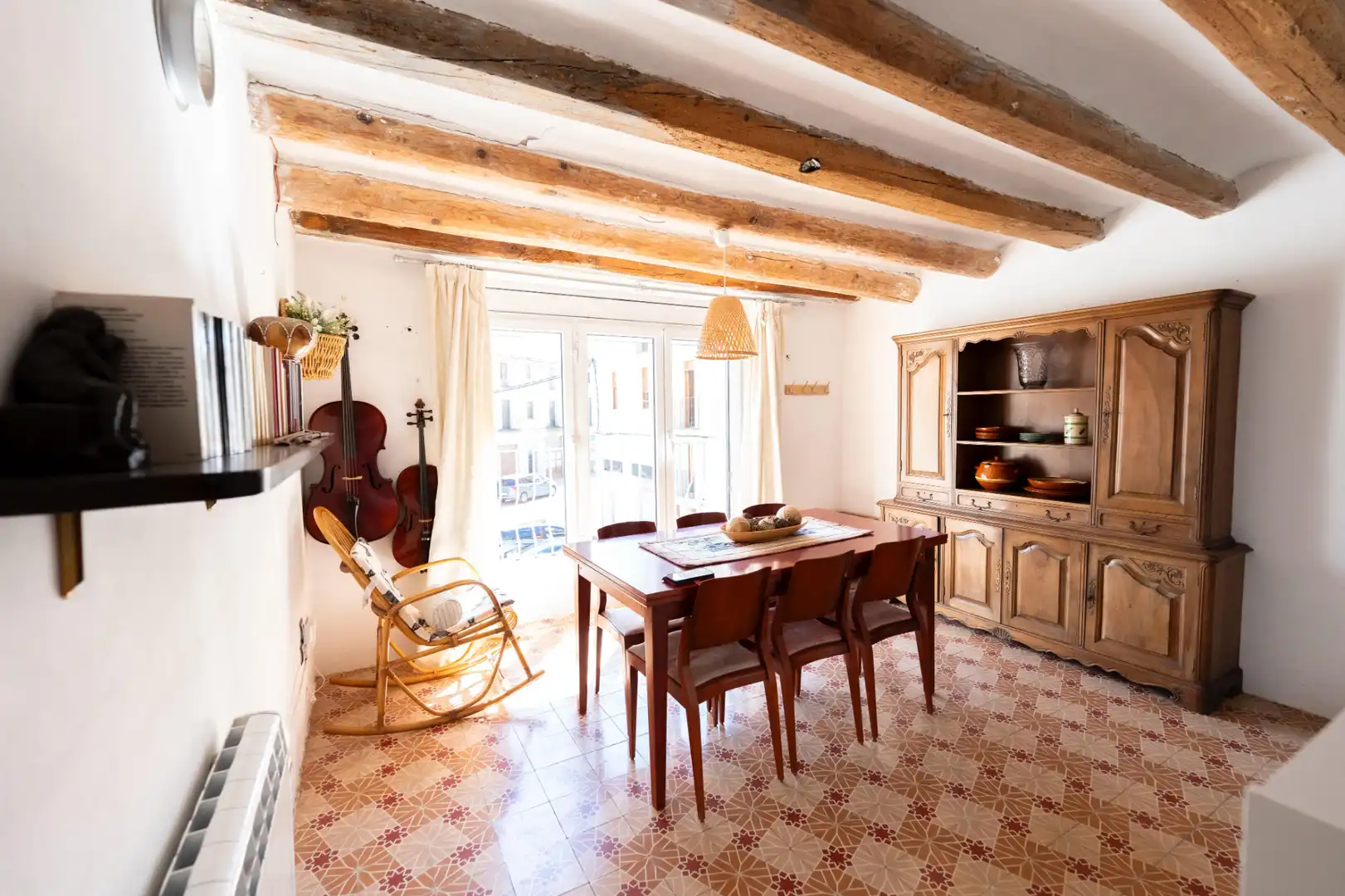 Comedor de Casa adosada en venta en Santa Coloma de Queralt con Calefacción y Horno