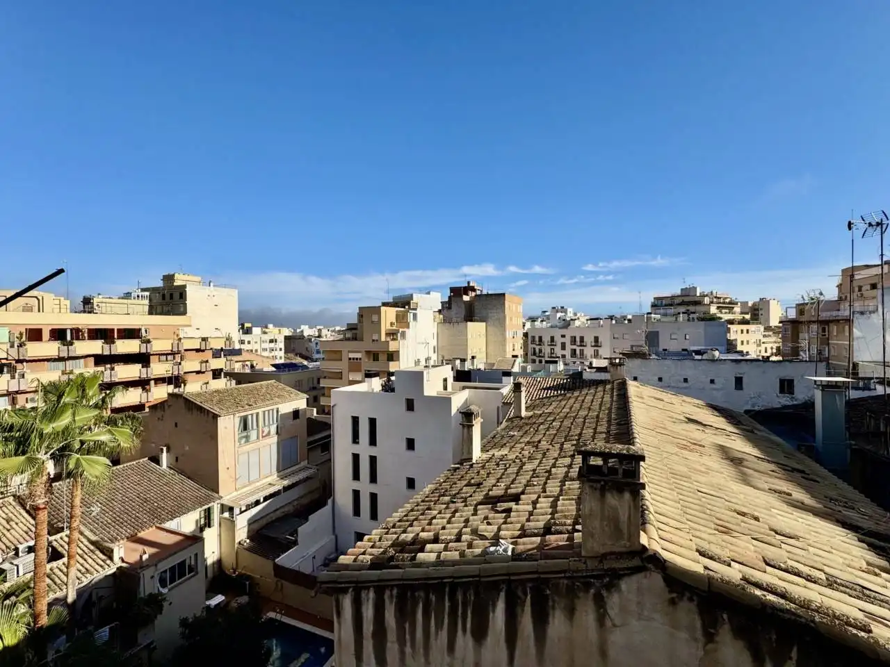 Vista exterior de Pis en venda en  Palma de Mallorca amb Terrassa i Alarma