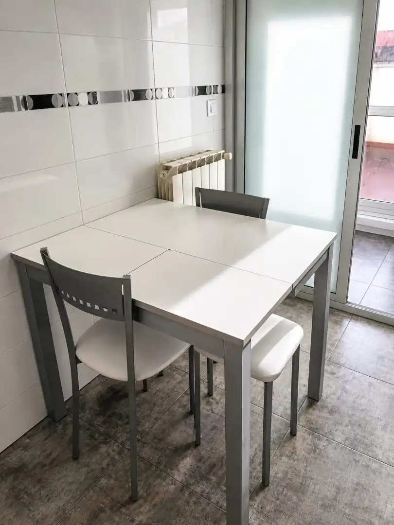 Dining room of Flat for sale in A Coruña Capital   with Heating, Parquet flooring and Terrace