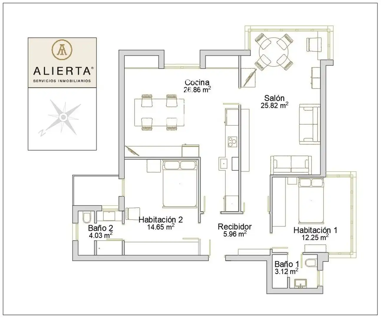Wohnung zum Verkauf in de Miguel Salamero, Paseo Independencia