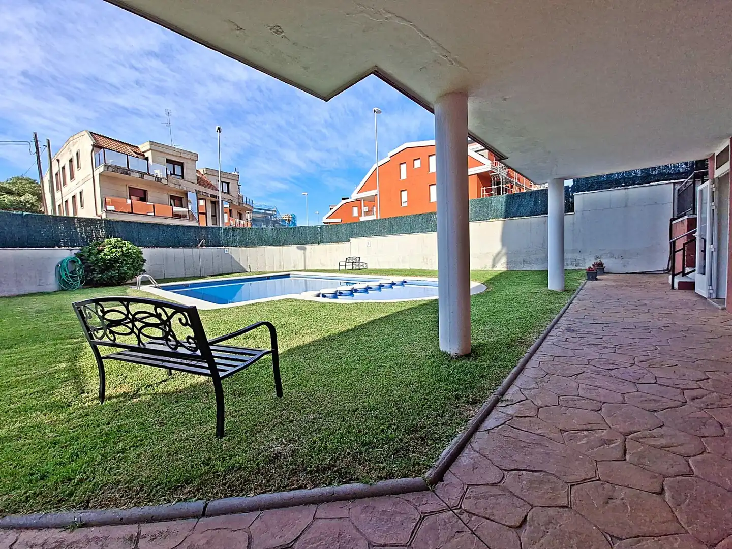 Swimming pool of Flat for sale in Vilagarcía de Arousa  with Heating, Private garden and Terrace