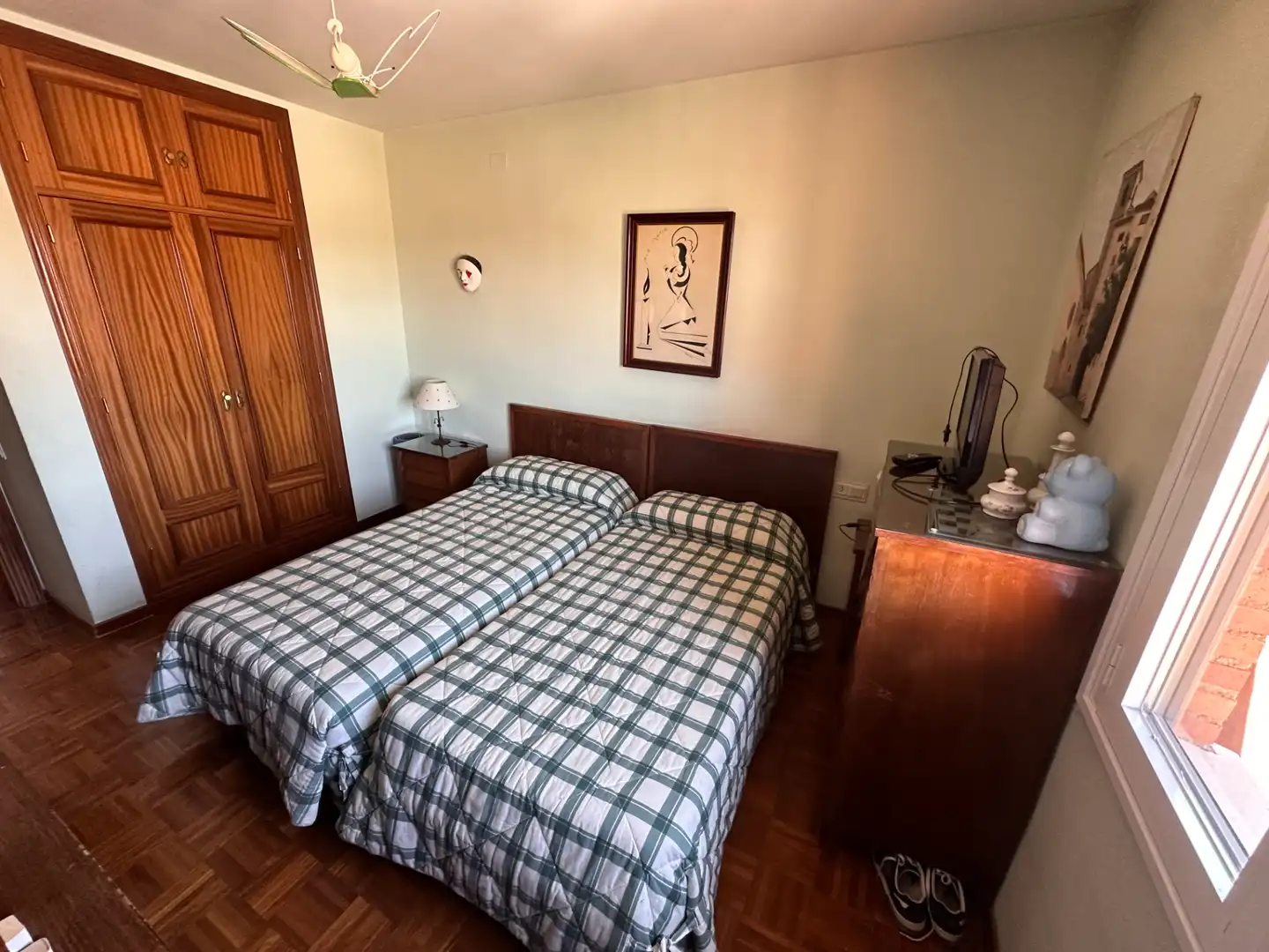 Schlafzimmer von Wohnung zum Verkauf in Cuenca mit Heizung, Parkett und Terrasse