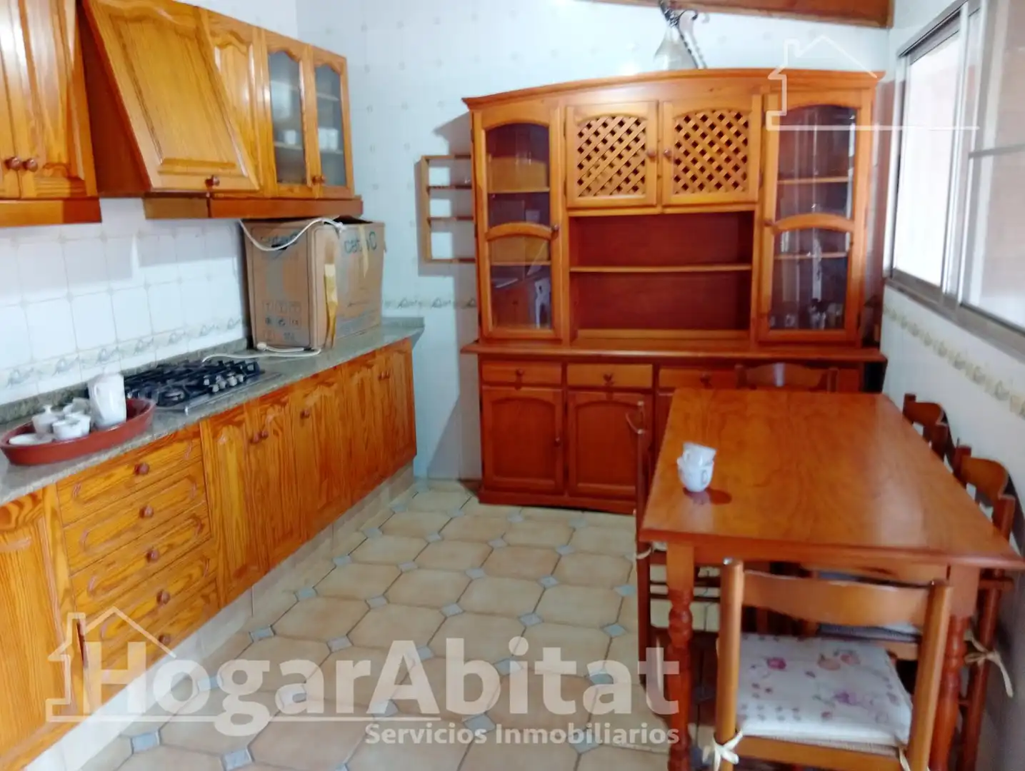 Cocina de Casa o chalet en venta en Castellón de la Plana / Castelló de la Plana con Aire acondicionado, Jardín privado y Terraza