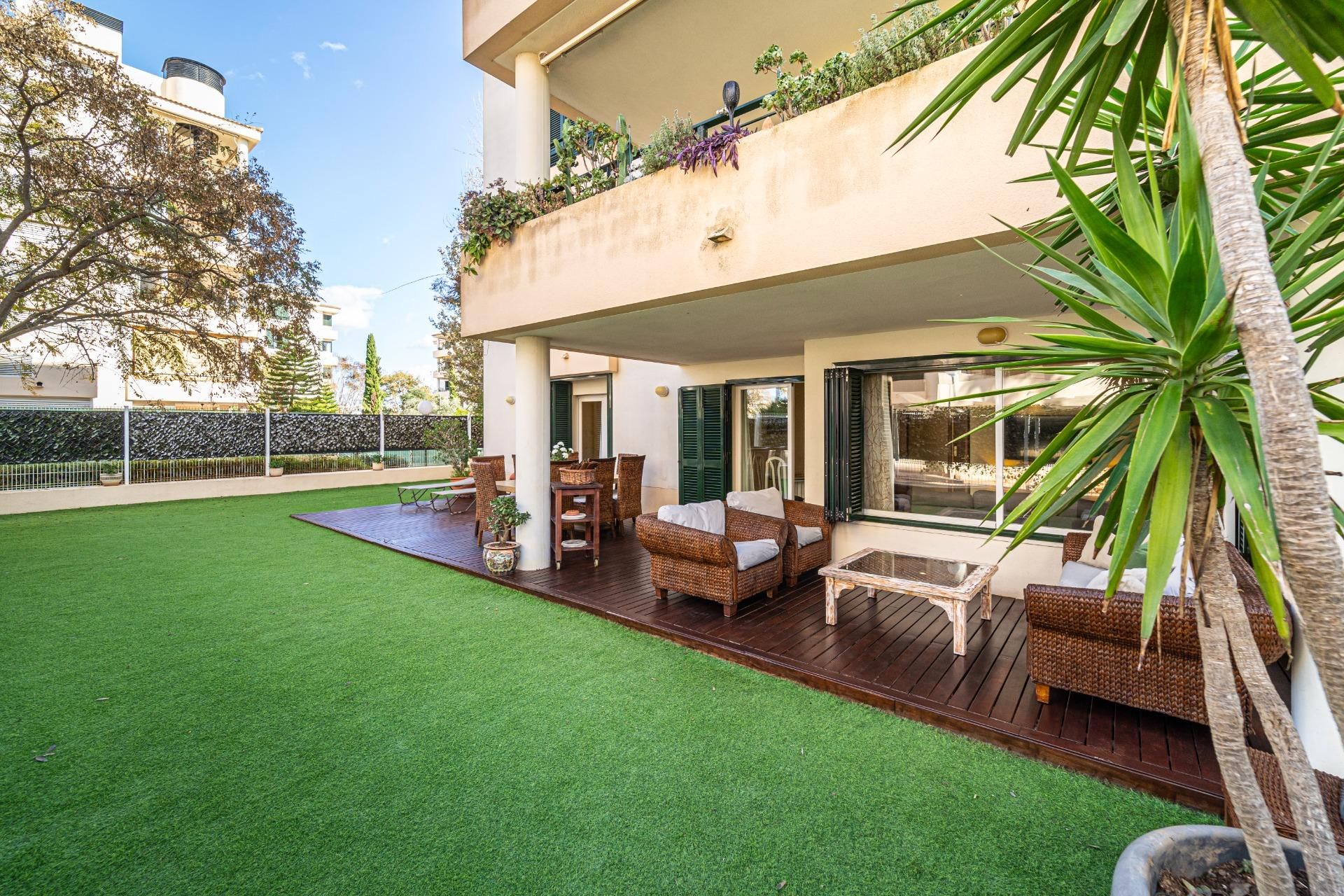 Terrace of Planta baja to rent in  Palma de Mallorca  with Air Conditioner, Heating and Private garden