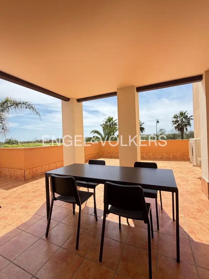 Terrasse von Wohnung zur Miete in Ayamonte mit Klimaanlage, Heizung und Privatgarten