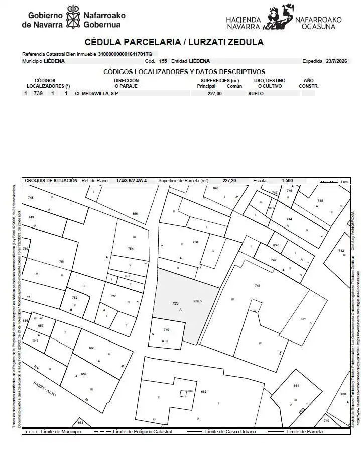 Residencial en venda en Liédena