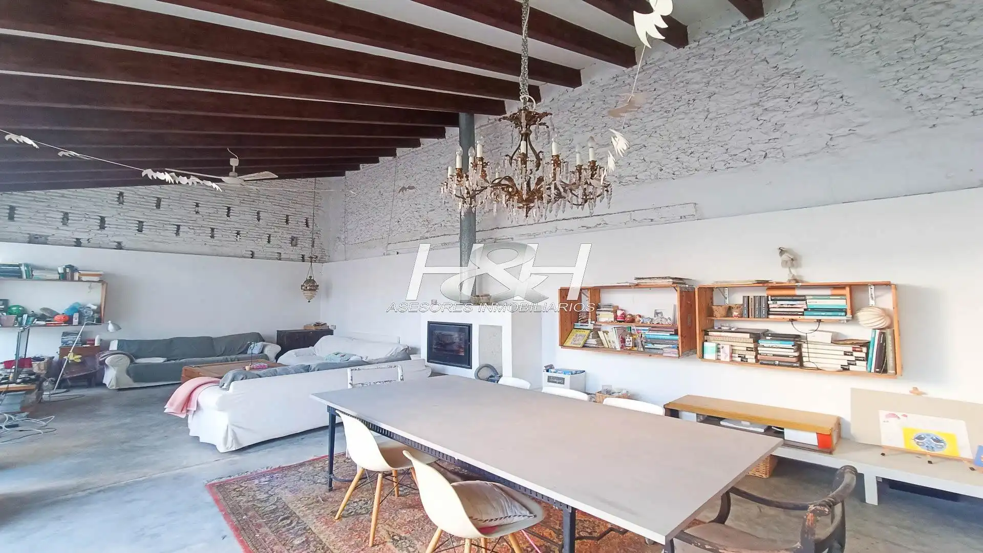 Living room of Houses for sale in Valencia  with Heating, Private garden and Terrace