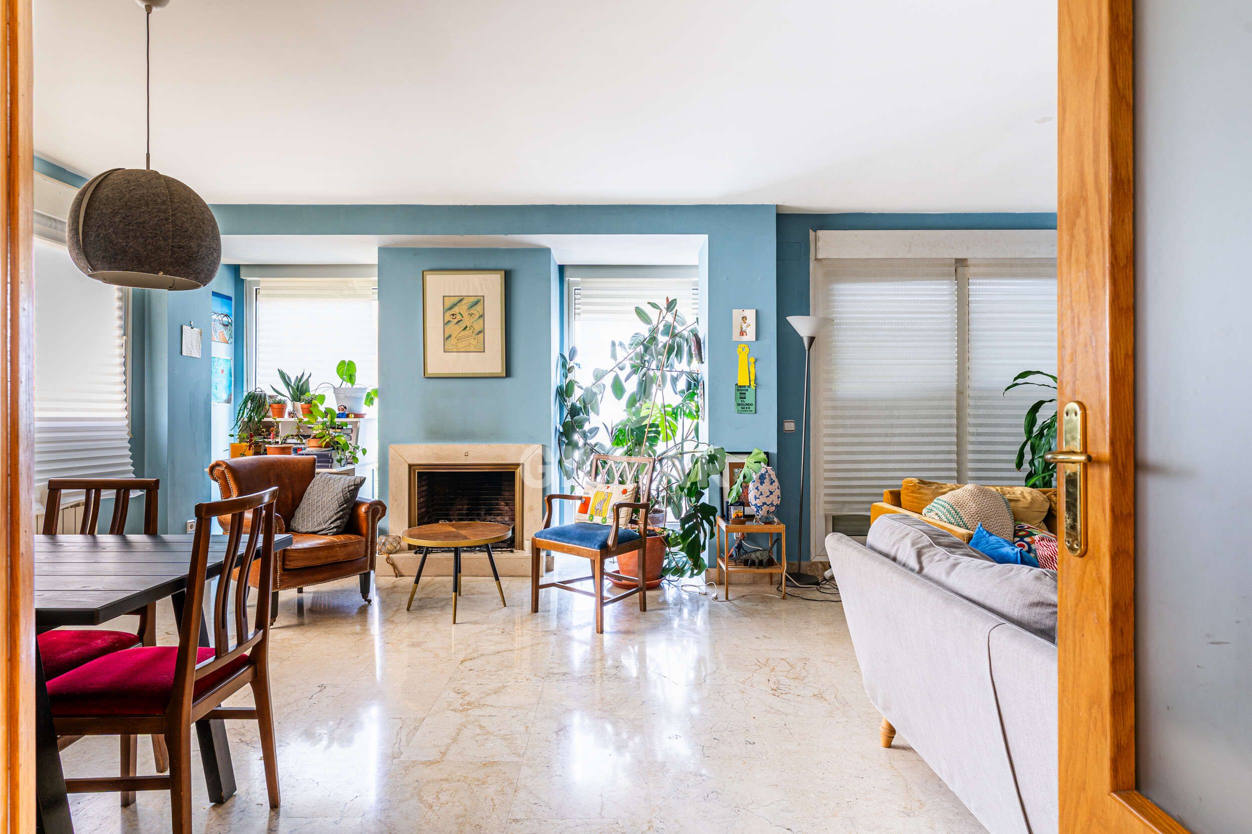 Living room of Single-family semi-detached for sale in Villanueva de la Cañada  with Heating, Private garden and Swimming Pool