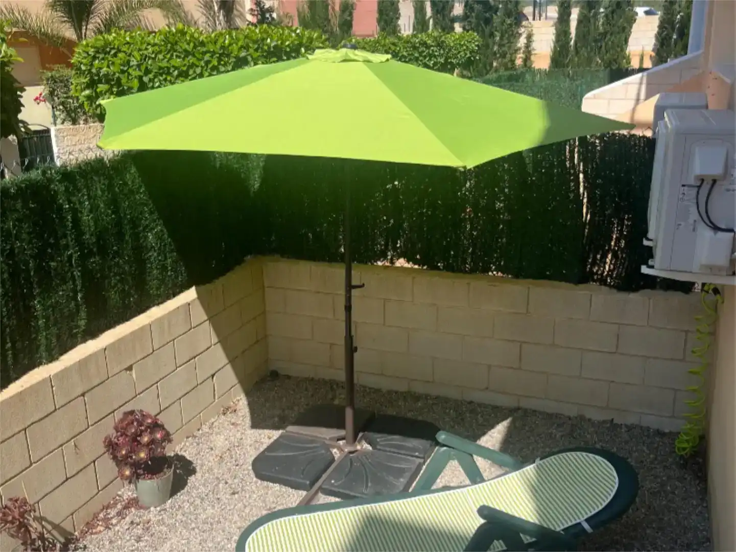 Jardí de Pis de lloguer en Vera amb Aire condicionat i Piscina