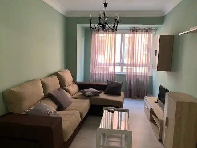 Living room of Flat for rent in Ferrol  with Heating, Parquet flooring and Terrace